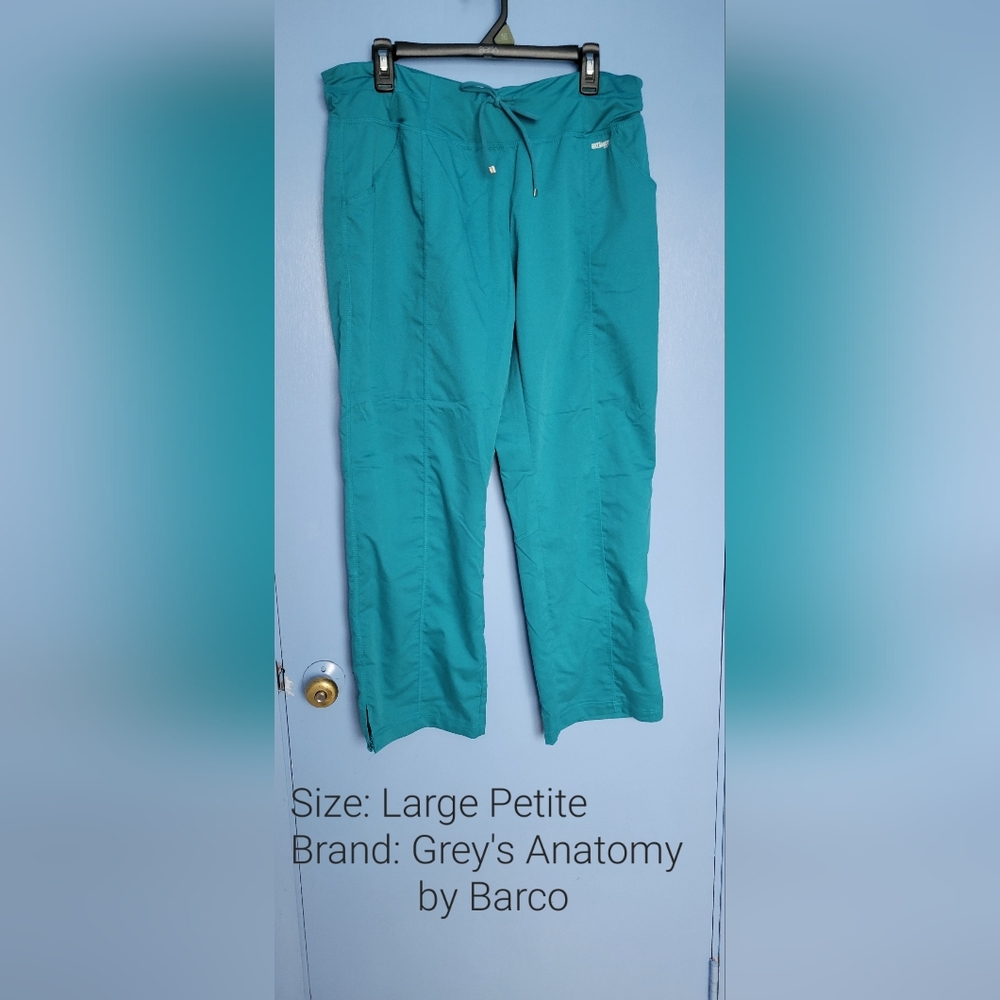 Grey's Anatomy by Barco scrub pants: Large/Teal